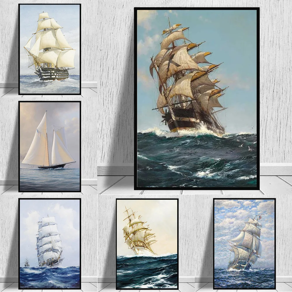 Sailing Ship Seascape Canvas Paintings Sailboat Posters and Prints for Living Room Wall Art Picture Room Home Decoration Cuadros
Sailing Ship Seascape Canvas Paintings Sailboat Posters and Prints for Living Room Wall Art Picture Room Home Decoration Cuadros