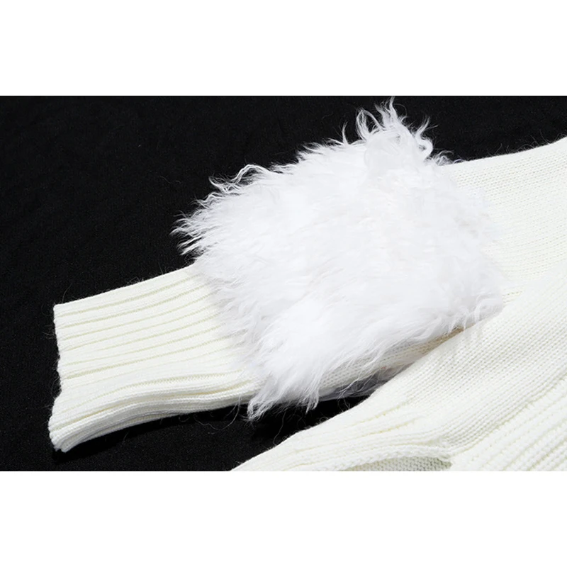 TWOTWINSTYLE Casual Sweaer For Women Turtleneck Long Sleeve Side Split Loose Kintwear Female 2020 Autumn Fashion New Clothing
TWOTWINSTYLE Casual Sweaer For Women Turtleneck Long Sleeve Side Split Loose Kintwear Female 2020 Autumn Fashion New Clothing