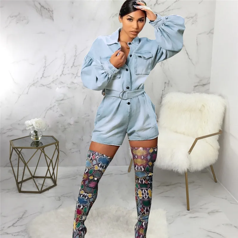 Chic Women Playsuits Solid Color Long Sleeve V Neck Double-breasted Short Playsuit Jumpsuit Women's Playsuits
Chic Women Playsuits Solid Color Long Sleeve V Neck Double-breasted Short Playsuit Jumpsuit Women's Playsuits