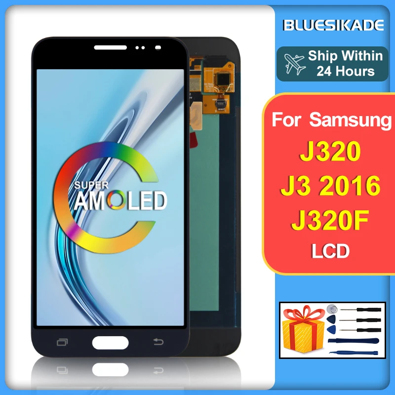 5.0" Super AMOLED For Samsung Galaxy J320 LCD J3 2016 Display Touch Screen Digitizer For Samsung J320H J320FN J320M LCD Parts
5.0" Super AMOLED For Samsung Galaxy J320 LCD J3 2016 Display Touch Screen Digitizer For Samsung J320H J320FN J320M LCD Parts
