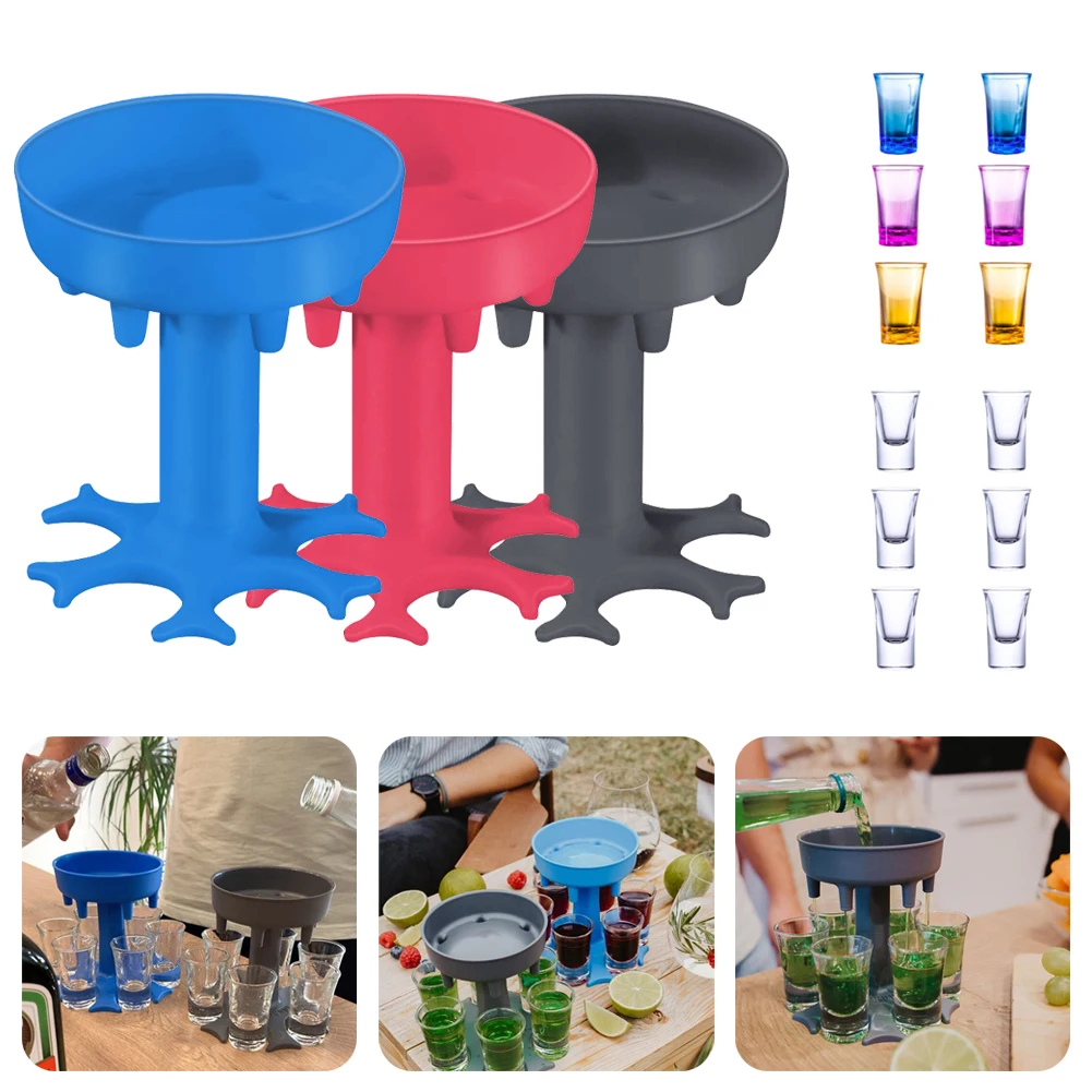 Detachable 6 Shot Glass Dispenser Holder Liquor Dispenser Party Beverage Drinking Dispenser Tools
Detachable 6 Shot Glass Dispenser Holder Liquor Dispenser Party Beverage Drinking Dispenser Tools