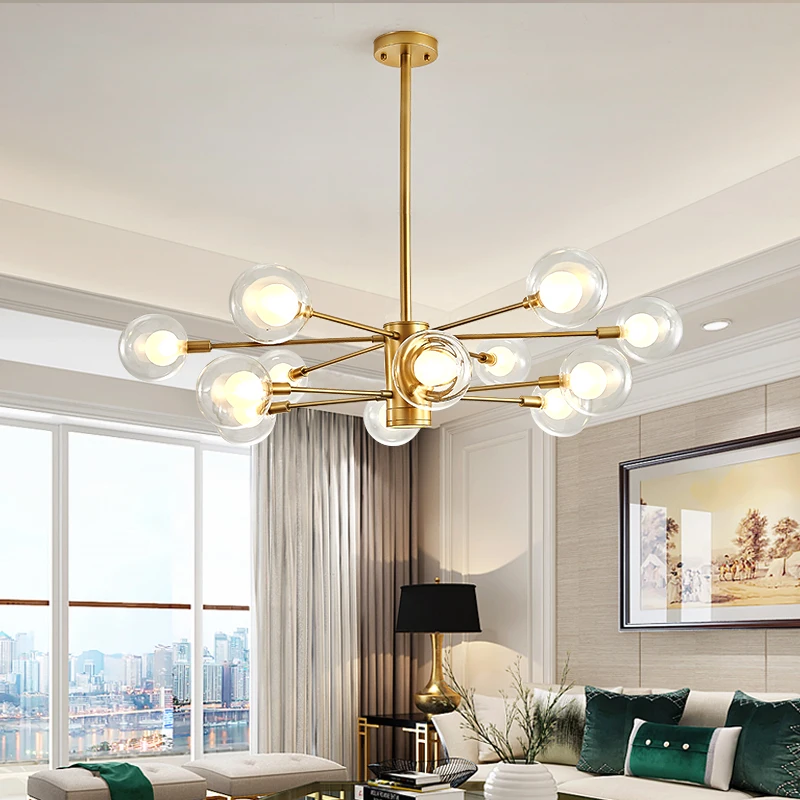 Nordic Glass Ball Chandelier LIghting Modern Hanging Light/Suspension For Bedroom/Living Room Kitchen 6/8/10 head Light Fixture
Nordic Glass Ball Chandelier LIghting Modern Hanging Light/Suspension For Bedroom/Living Room Kitchen 6/8/10 head Light Fixture