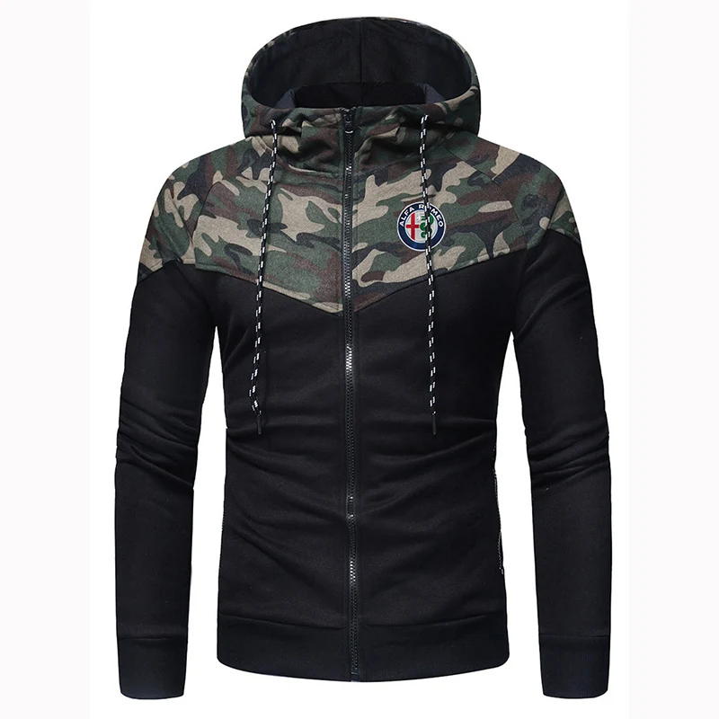 2021 Spring and Autumn New Men's Alfa Romeo Print Zipper Hoodies Camouflage stitching Sportswear Harajuku Casual Coats jacket
2021 Spring and Autumn New Men's Alfa Romeo Print Zipper Hoodies Camouflage stitching Sportswear Harajuku Casual Coats jacket
