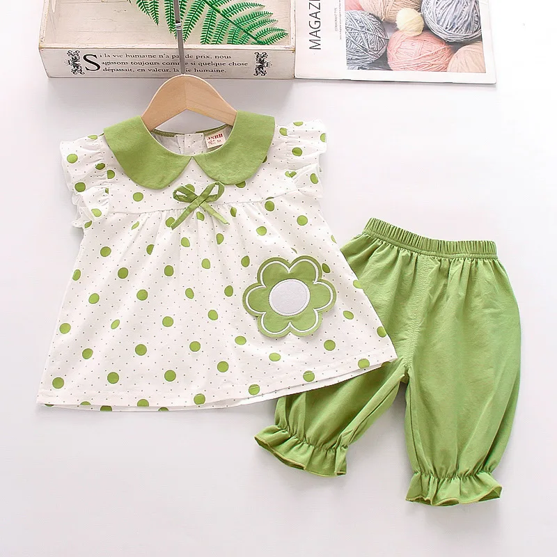 Baby Girls Sweet Cute Clothing Sets 2021 Summer Dot Flower T-Shirt+Solid Shorts Toddler Fashion Clothes Suits 3 Colour
Baby Girls Sweet Cute Clothing Sets 2021 Summer Dot Flower T-Shirt+Solid Shorts Toddler Fashion Clothes Suits 3 Colour
