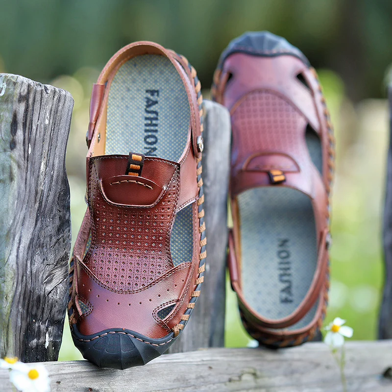 Sandalias Hombre Mens Leather Sandal Sandals Hollow Breathable Beach Slip On Men Sandles Sandalia Masculina Summer Shoes
Sandalias Hombre Mens Leather Sandal Sandals Hollow Breathable Beach Slip On Men Sandles Sandalia Masculina Summer Shoes