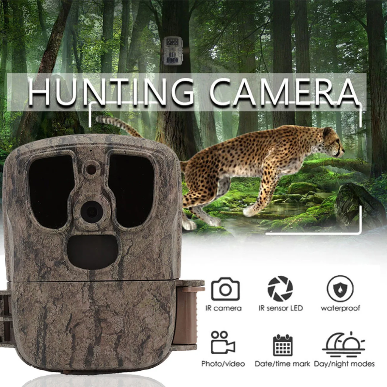 S300 PIR Trail Hunting Camera IP65 Waterproof 1080P 20MP HD Night Vision Camera for Wildlife Home Security Surveillance
S300 PIR Trail Hunting Camera IP65 Waterproof 1080P 20MP HD Night Vision Camera for Wildlife Home Security Surveillance