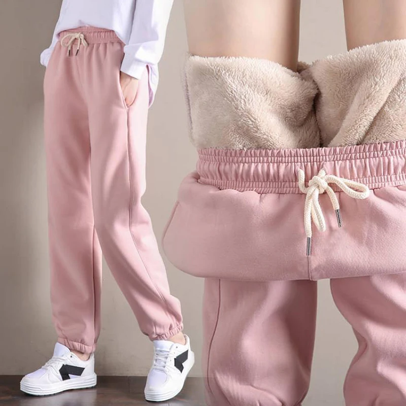 NEEDBO Winter Trousers Women Thick Velvet Streetwear Cargo Pants Women High Waist Black Women Harem Pants 2020 Casual Pantalon
NEEDBO Winter Trousers Women Thick Velvet Streetwear Cargo Pants Women High Waist Black Women Harem Pants 2020 Casual Pantalon