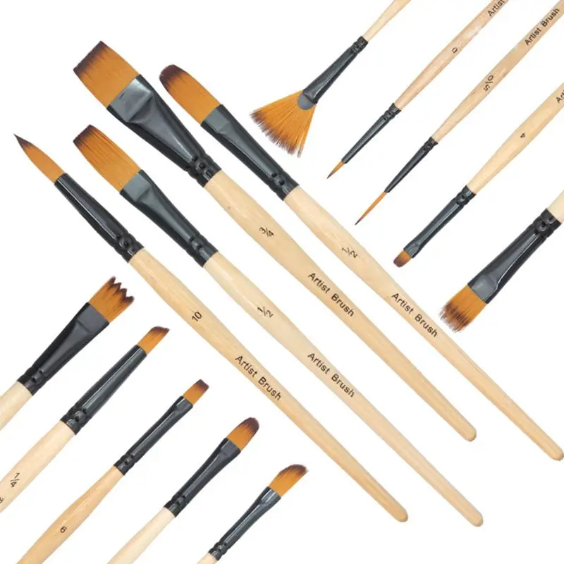 14pcs Paint Brushes Acrylic Watercolor Brush With Pencil Case Storage Bag for School Artists Painting Drawing
14pcs Paint Brushes Acrylic Watercolor Brush With Pencil Case Storage Bag for School Artists Painting Drawing