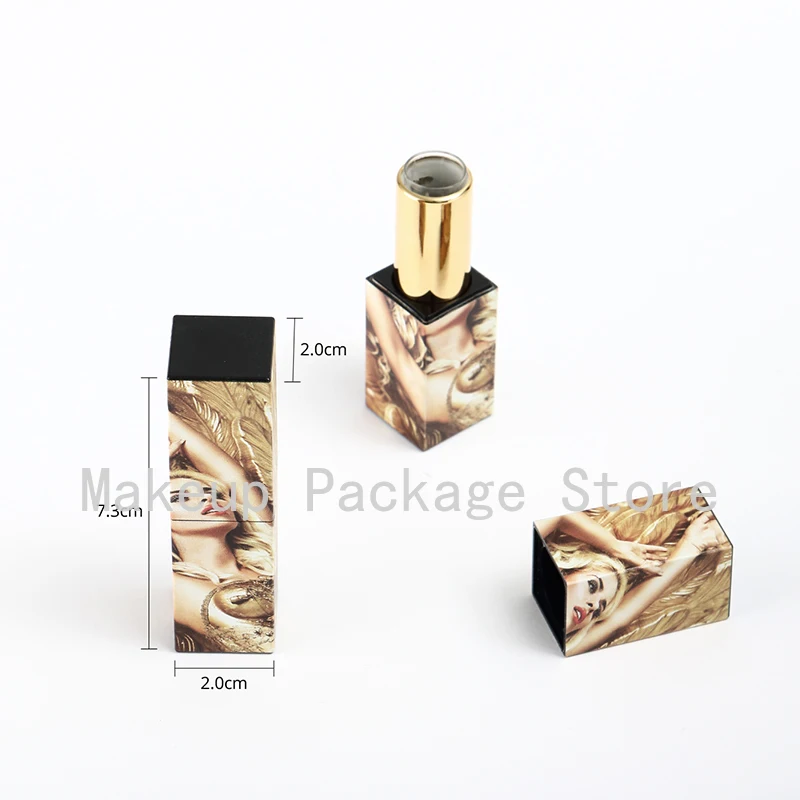 12.1mm 10/30/50pcs Gold Square Beautiful Girl 3d Empty Lipstick Tube, DIY Plastic Lip Balm Container, Cosmetics Shell Packaging
12.1mm 10/30/50pcs Gold Square Beautiful Girl 3d Empty Lipstick Tube, DIY Plastic Lip Balm Container, Cosmetics Shell Packaging