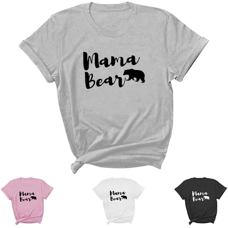Bear Mama Letter Print Women T Shirt Short Sleeve O Neck Loose Women Tshirt Ladies Tee Shirt Tops Clothes Camisetas Mujer
Bear Mama Letter Print Women T Shirt Short Sleeve O Neck Loose Women Tshirt Ladies Tee Shirt Tops Clothes Camisetas Mujer