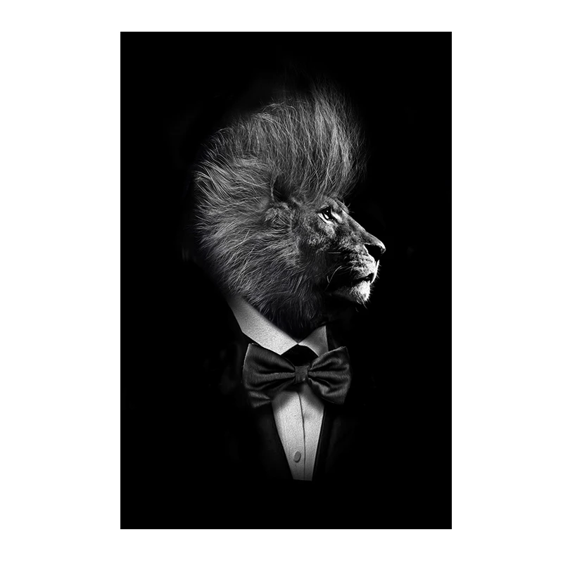 Mr Black Lion In Suit Canvas Wall Art Poster And Prints Fashion Painting Gentleman Animal Picture Home Decor Cuadros Craft Gift
Mr Black Lion In Suit Canvas Wall Art Poster And Prints Fashion Painting Gentleman Animal Picture Home Decor Cuadros Craft Gift
