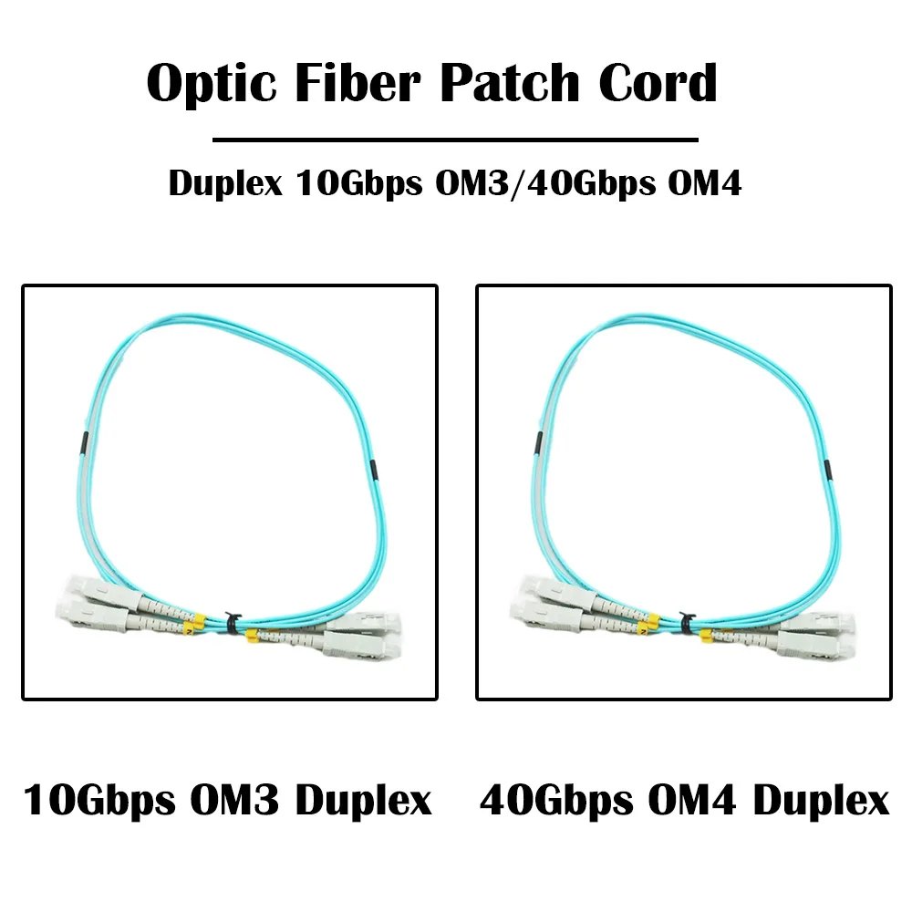 10 шт./лот 7 0 м SC UPC до Гбит/с OM3/ 40 OM4 дуплексный мм многомодовый оптический 50/125