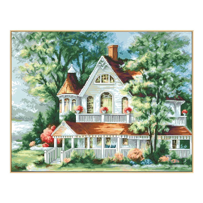 Quiet Villa Patterns Cross Stitch Unprinted Embroidery Sets 11CT 14CT DIY Crafts Kits Needlework Knitting Home Decor Paintings
Quiet Villa Patterns Cross Stitch Unprinted Embroidery Sets 11CT 14CT DIY Crafts Kits Needlework Knitting Home Decor Paintings