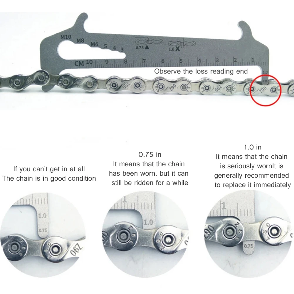 Mountain Bike Chain Measuring Ruler Chain Hook Indicator Caliper Wear Instrument Caliper Detection Bolt Measuring Tool
Mountain Bike Chain Measuring Ruler Chain Hook Indicator Caliper Wear Instrument Caliper Detection Bolt Measuring Tool