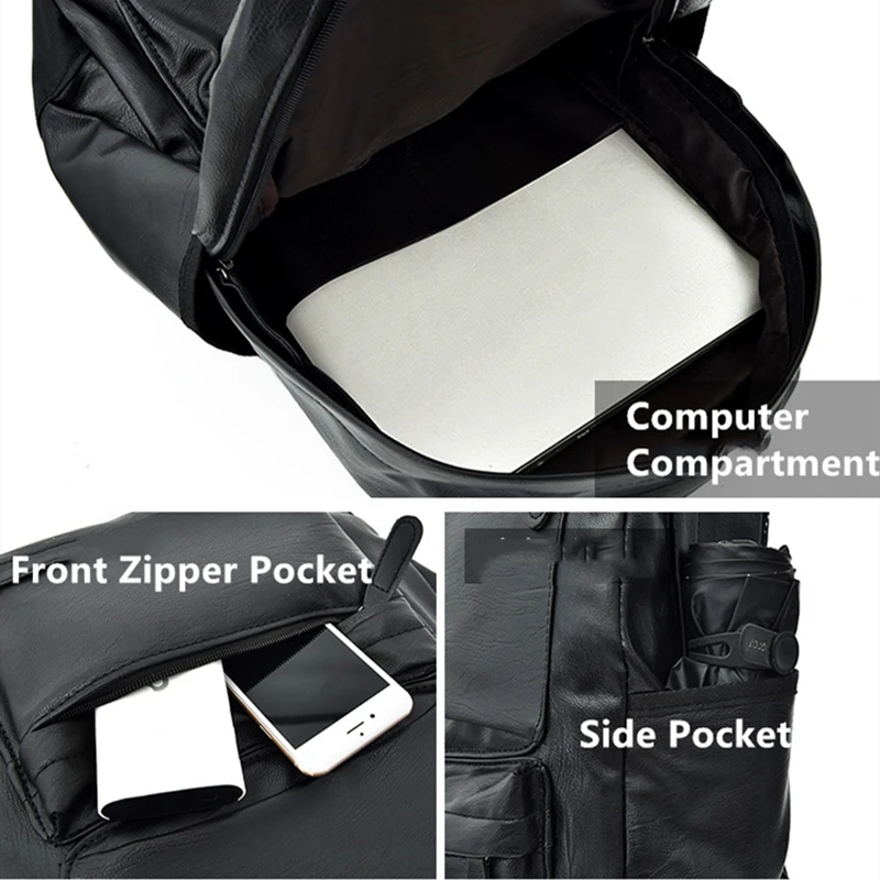 Fashion Men's Backpack 15.6 inch Laptop Bag Luxury Designer Leather Anti-theft Backpacks Men Travel Shoulder Bag School Backpack
Fashion Men's Backpack 15.6 inch Laptop Bag Luxury Designer Leather Anti-theft Backpacks Men Travel Shoulder Bag School Backpack