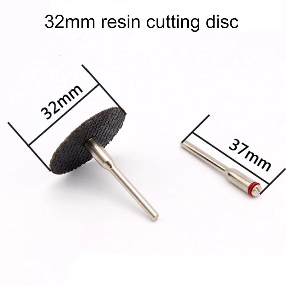 10pcs 32mm Resin Cutting Disc Grinding Wheel Abrasive Cutting Discs Mini Drill For Rotary Tool Accessories with 1 Mandrels
10pcs 32mm Resin Cutting Disc Grinding Wheel Abrasive Cutting Discs Mini Drill For Rotary Tool Accessories with 1 Mandrels