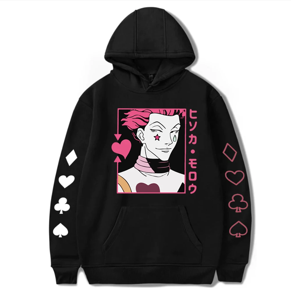 Print Anime Hunter X Hunter Hisoka Hoodies Fashion Men Women Sweatshirts Casual Hooded Harajuku New Sports Hoodie
Print Anime Hunter X Hunter Hisoka Hoodies Fashion Men Women Sweatshirts Casual Hooded Harajuku New Sports Hoodie
