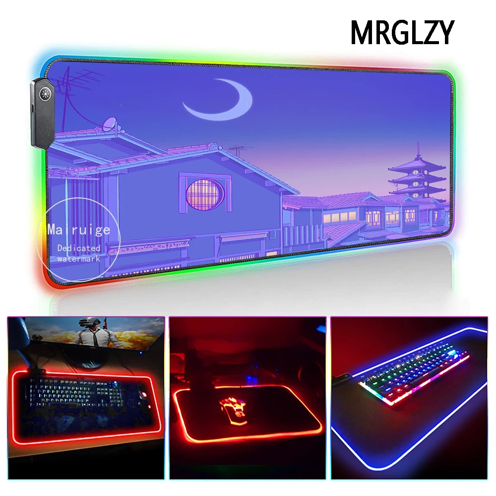 MRGLZY Hot Sale Girly heart moon LED Light RGB Large Mouse Pad Genshin Impact DeskMat Gaming Accessories for PC Laptop Keyboard 
MRGLZY Hot Sale Girly heart moon LED Light RGB Large Mouse Pad Genshin Impact DeskMat Gaming Accessories for PC Laptop Keyboard