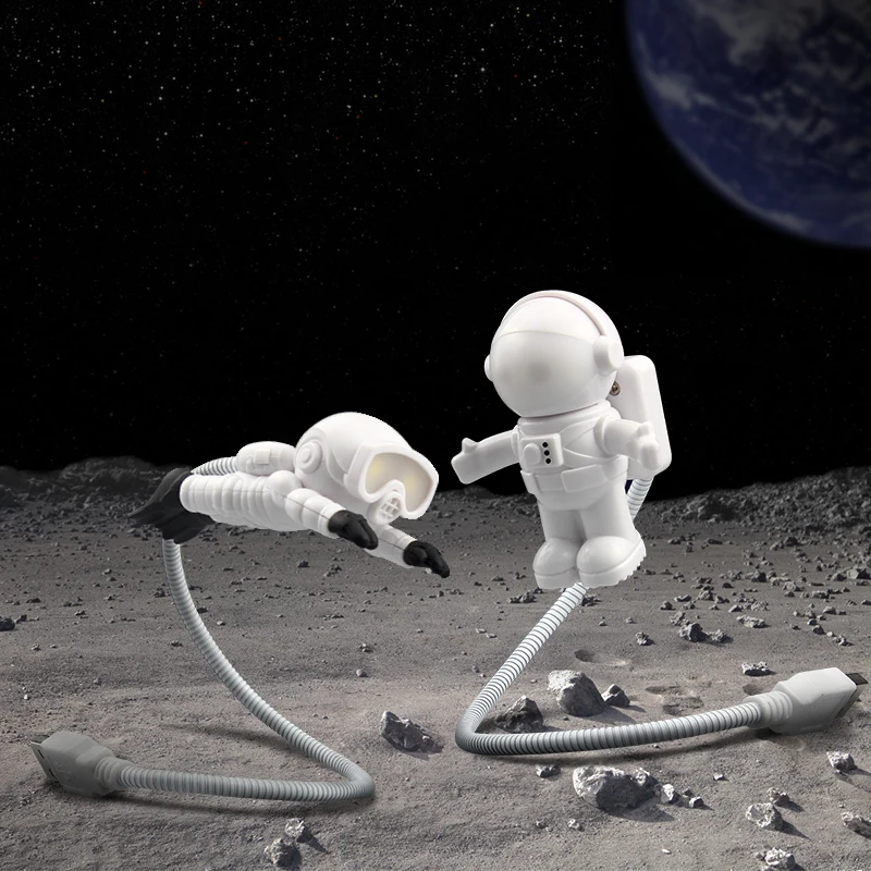 Новинка Портативный Гибкий мини декоративный diver spaceman астронавт USB светодиодный
