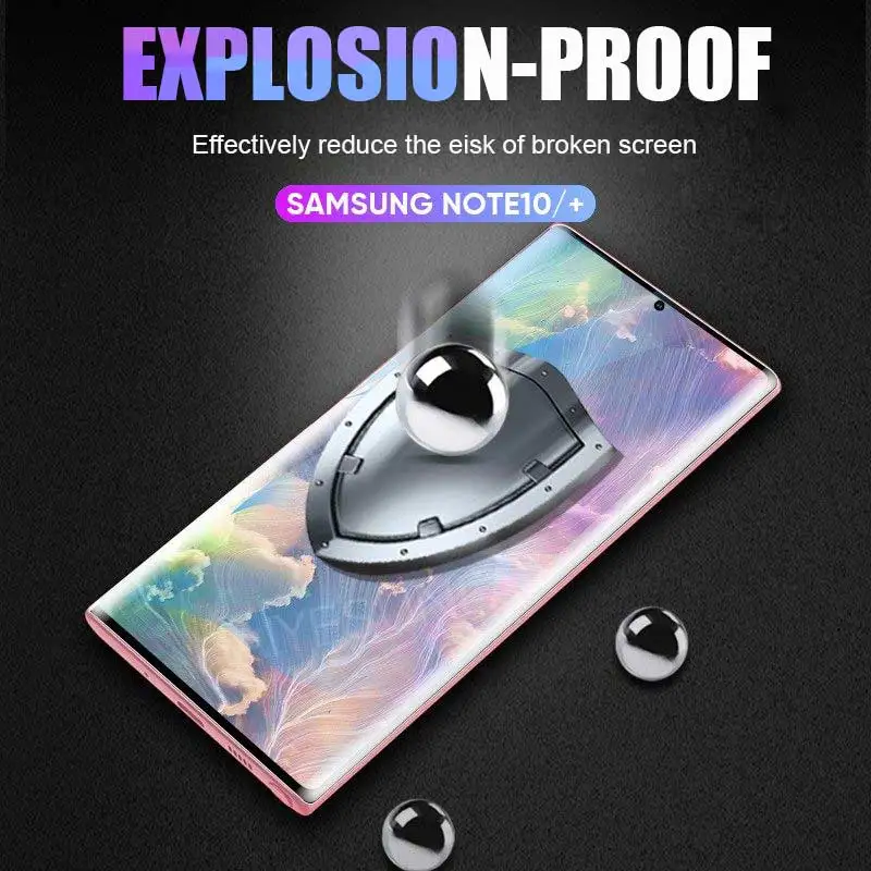 20D Защита экрана для samsung Galaxy Note 10 Pro S8 S9 S10 Plus полное покрытие Защитная пленка 8 9 S10e