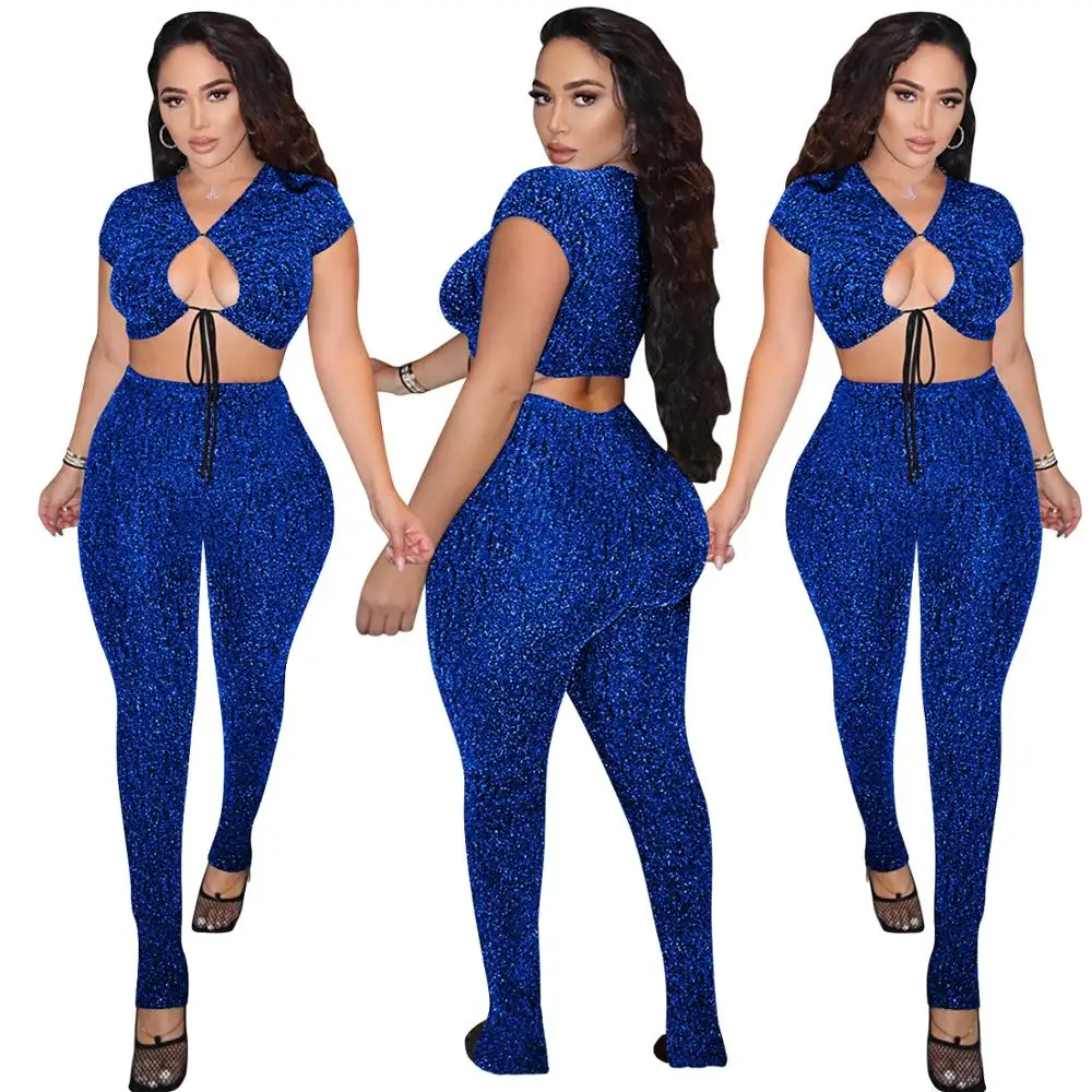 Sexy Both Side Wear Women Sets Fashion Sequins Short Sleeve Backless Crop Tops High Waist Pencil Pants Tracksuits For Nightclub
Sexy Both Side Wear Women Sets Fashion Sequins Short Sleeve Backless Crop Tops High Waist Pencil Pants Tracksuits For Nightclub