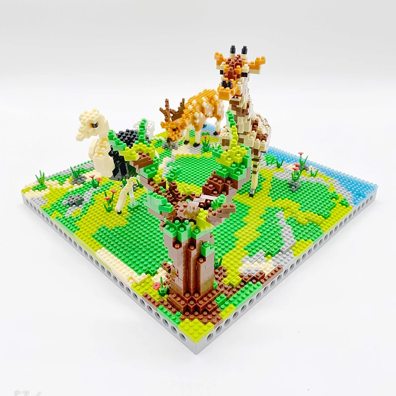 2120pcs 6629 Animal World Giraffe Deer Ostrich Bird Flower River Model Mini Diamond Blocks Bricks Building Toy for Children 
2120pcs 6629 Animal World Giraffe Deer Ostrich Bird Flower River Model Mini Diamond Blocks Bricks Building Toy for Children
