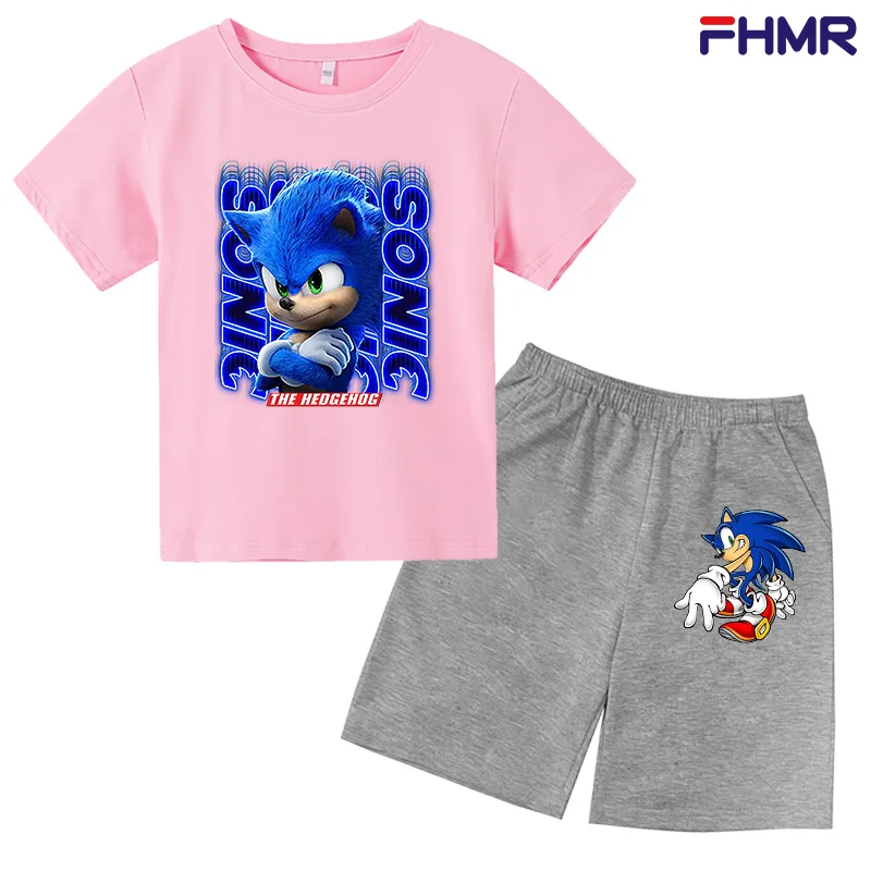 2021 Summer New Children's T-shirt Shorts Suit Boys and Girls Children's Printing Cool Sports and Leisure T-shirt Two-piece Set
2021 Summer New Children's T-shirt Shorts Suit Boys and Girls Children's Printing Cool Sports and Leisure T-shirt Two-piece Set