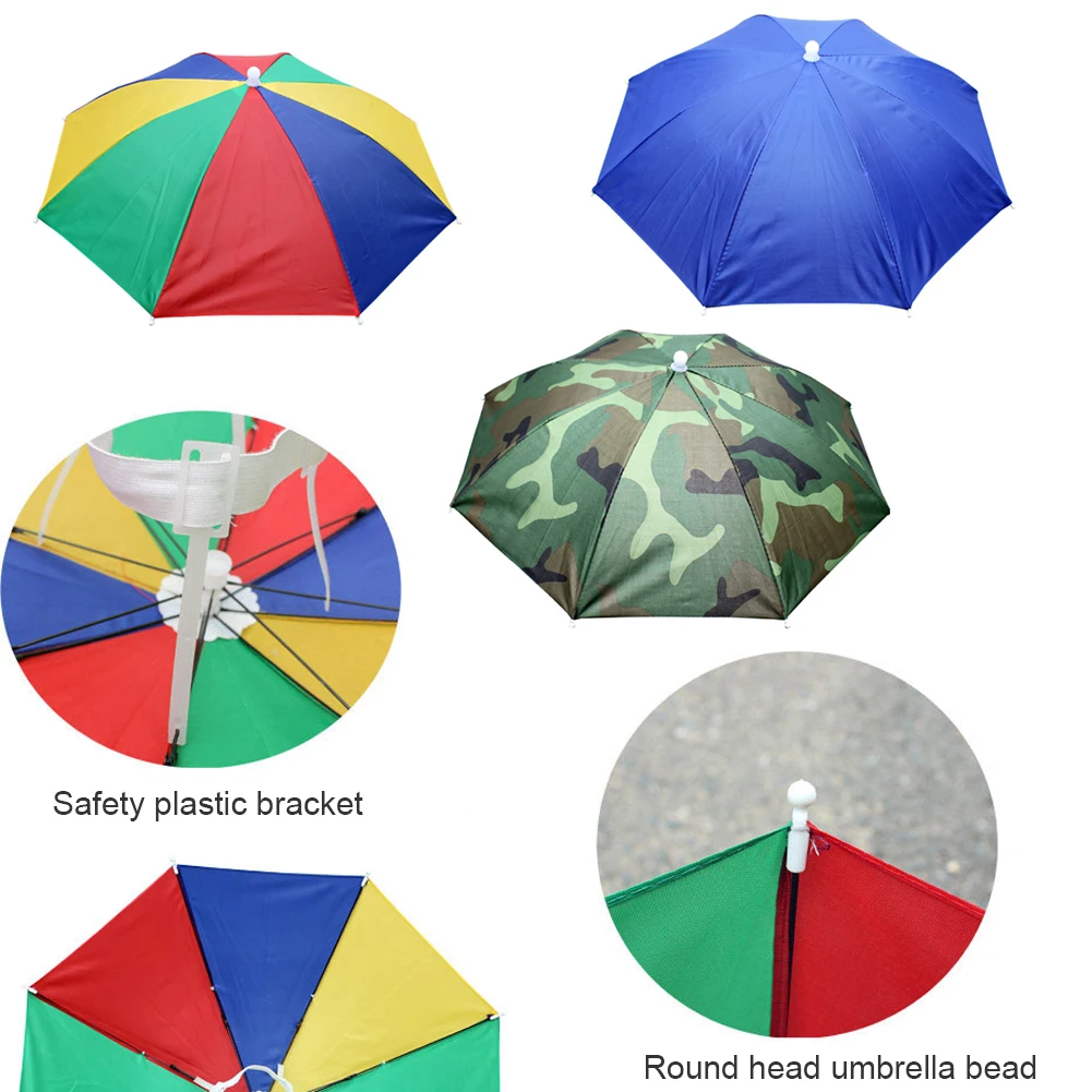 1Pcs New Umbrella Hat Novelty Foldable Sun Day Rainy Day Hands Free Rainbow Folding & Waterproof Multicolor Hat Cap Umbrella Hat
1Pcs New Umbrella Hat Novelty Foldable Sun Day Rainy Day Hands Free Rainbow Folding & Waterproof Multicolor Hat Cap Umbrella Hat