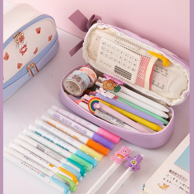 PU Cute Pencil Cases Bags with Zipper School Pen Case Supplies Cosmetic Bag Large Capacity Storage Bag Gifts for Girl Women
PU Cute Pencil Cases Bags with Zipper School Pen Case Supplies Cosmetic Bag Large Capacity Storage Bag Gifts for Girl Women