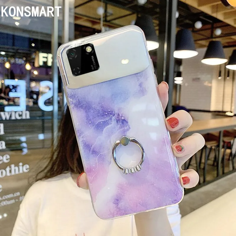 KONSMART Case For Huawei Y5P 2020 New Mirror Marble Glitter Silicone Soft Phone Case Cover Y5P 5.45" With Finger Ring Holder
KONSMART Case For Huawei Y5P 2020 New Mirror Marble Glitter Silicone Soft Phone Case Cover Y5P 5.45" With Finger Ring Holder