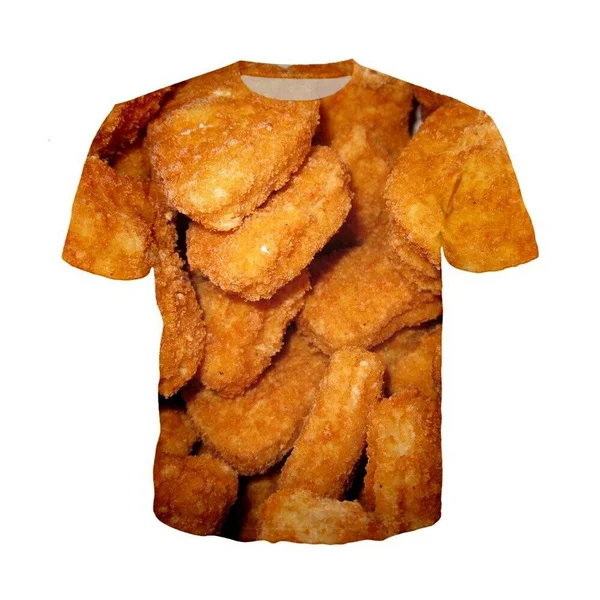New chicken nugget Funny 3D Print Causal Clothing Fashion Men Women Hip HopT-shirt Plus Size S-7XL harajuku graphic t shirts
New chicken nugget Funny 3D Print Causal Clothing Fashion Men Women Hip HopT-shirt Plus Size S-7XL harajuku graphic t shirts