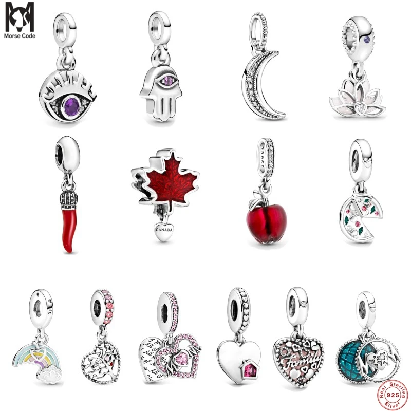 MC 925 Sterling Silver Sparkling Heart Maple leaf Drip Oil Charm Beads Fit Original Pandora Bracelet Pendant Necklaces Jewelry
MC 925 Sterling Silver Sparkling Heart Maple leaf Drip Oil Charm Beads Fit Original Pandora Bracelet Pendant Necklaces Jewelry