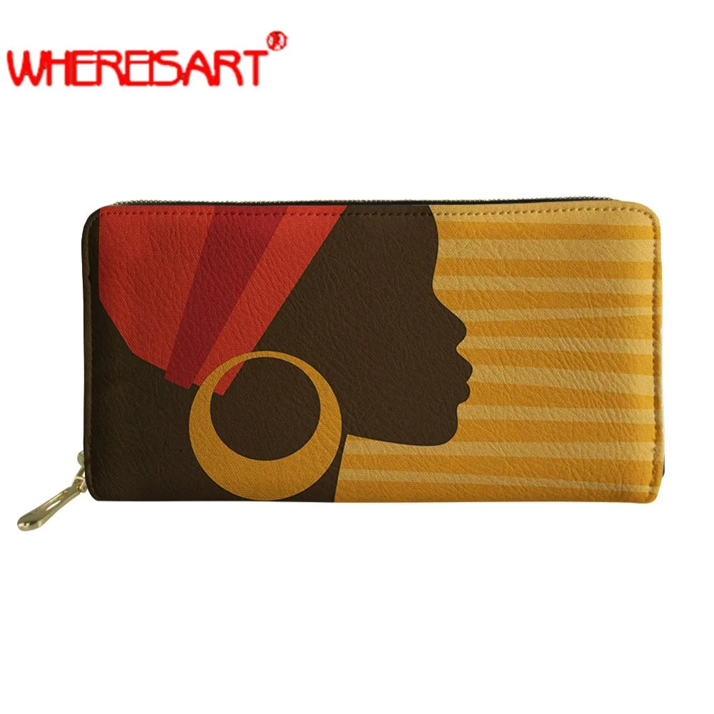 WHEREISAR wallet woman black African queen girl money bag zipper wallets for women ladies long purse money coin bags card holder
WHEREISAR wallet woman black African queen girl money bag zipper wallets for women ladies long purse money coin bags card holder
