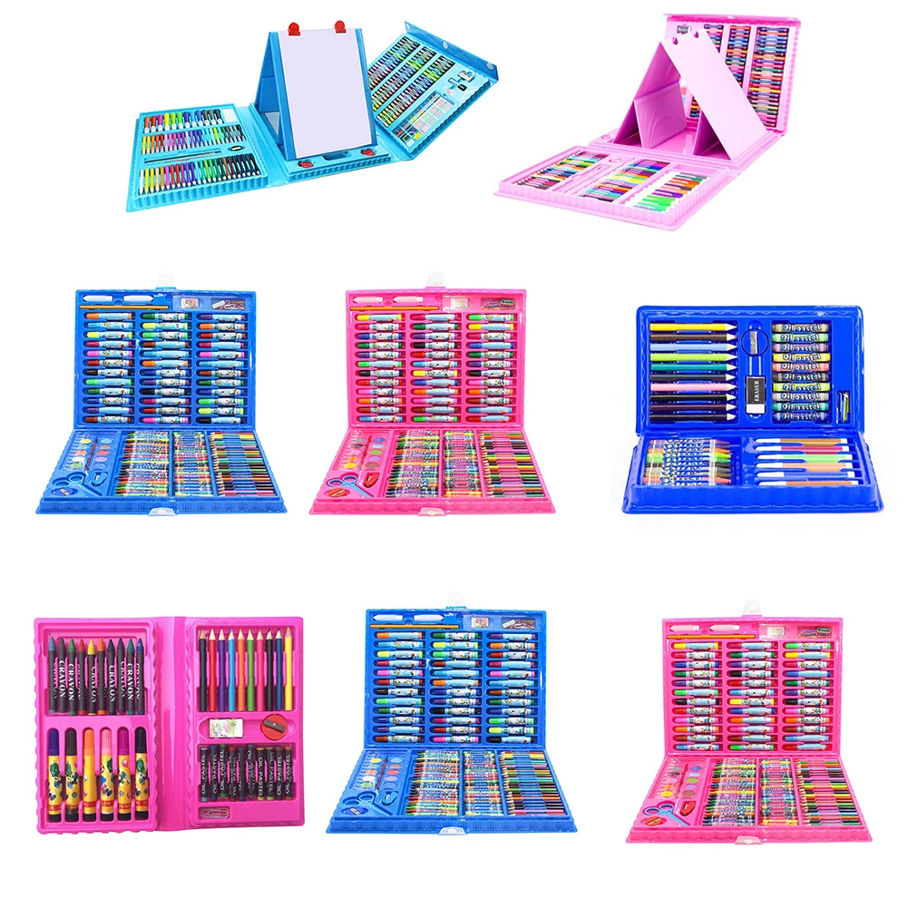 Детский набор цветных карандашей для рисования 42 шт., 150 шт., ручка для рисования акварелью и доска для рисования, набор игрушек для рисования...
Детский набор цветных карандашей для рисования 42 шт., 150 шт., ручка для рисования акварелью и доска для рисования, набор игрушек для рисования...