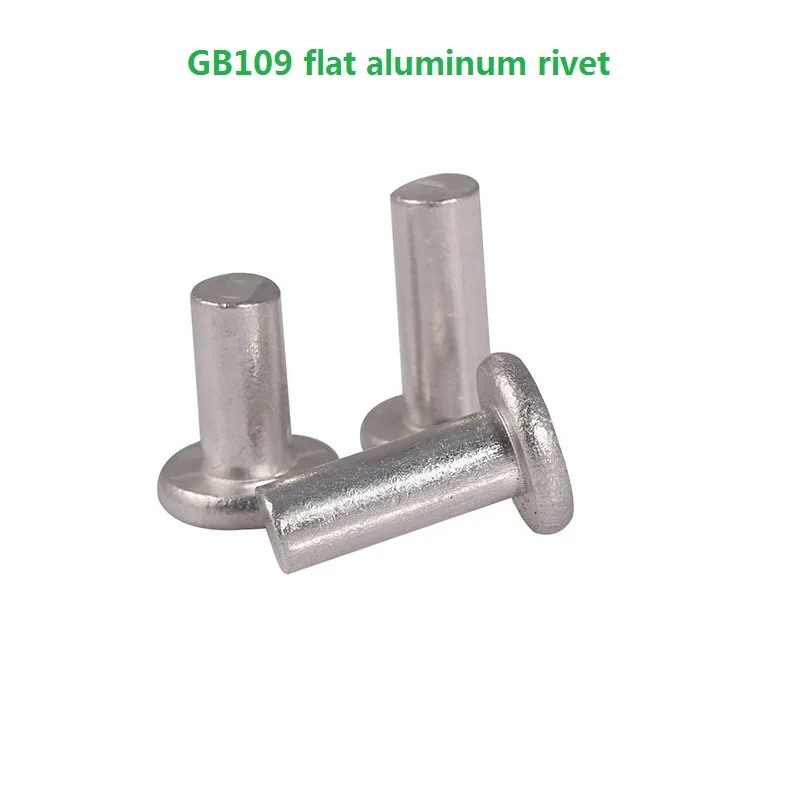 GB109 flat head aluminum rivet aluminum rivet solid rivet hand tapping rivet M2 M2.5 M3 M4 M5 M6 M8
GB109 flat head aluminum rivet aluminum rivet solid rivet hand tapping rivet M2 M2.5 M3 M4 M5 M6 M8