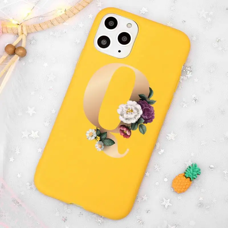 Vintage Gold Floral Letter Phone Case Candy Color Yellow for iPhone 11 12 pro XS MAX 8 7 6 6S Plus X 5S SE 2020 XR
Vintage Gold Floral Letter Phone Case Candy Color Yellow for iPhone 11 12 pro XS MAX 8 7 6 6S Plus X 5S SE 2020 XR