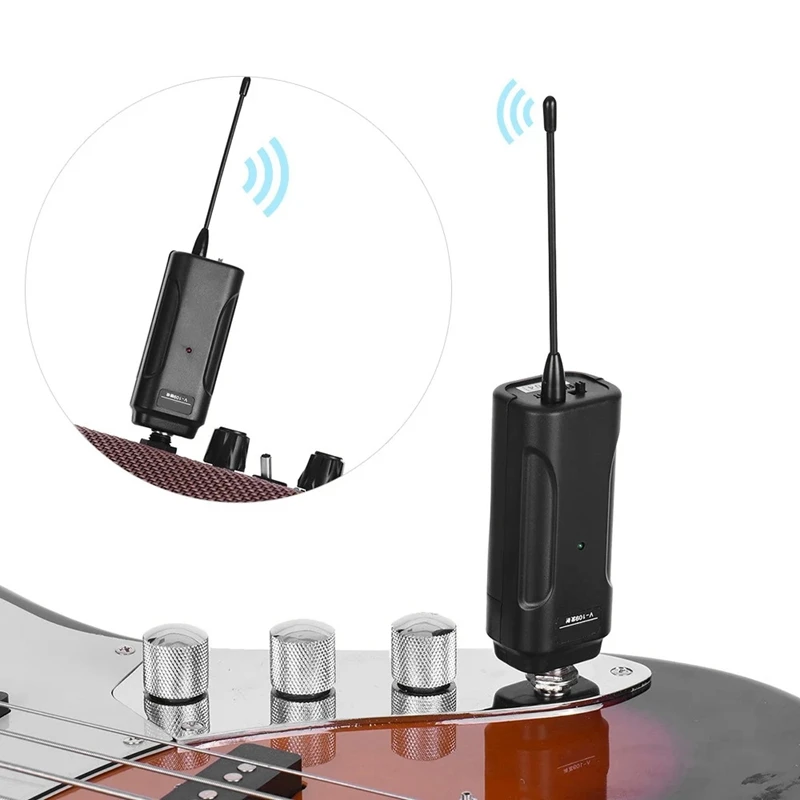 Portable Wireless o Transmitter Receiver System for Electric Guitar/B/Electric Violin/Musical Instrument
Portable Wireless o Transmitter Receiver System for Electric Guitar/B/Electric Violin/Musical Instrument