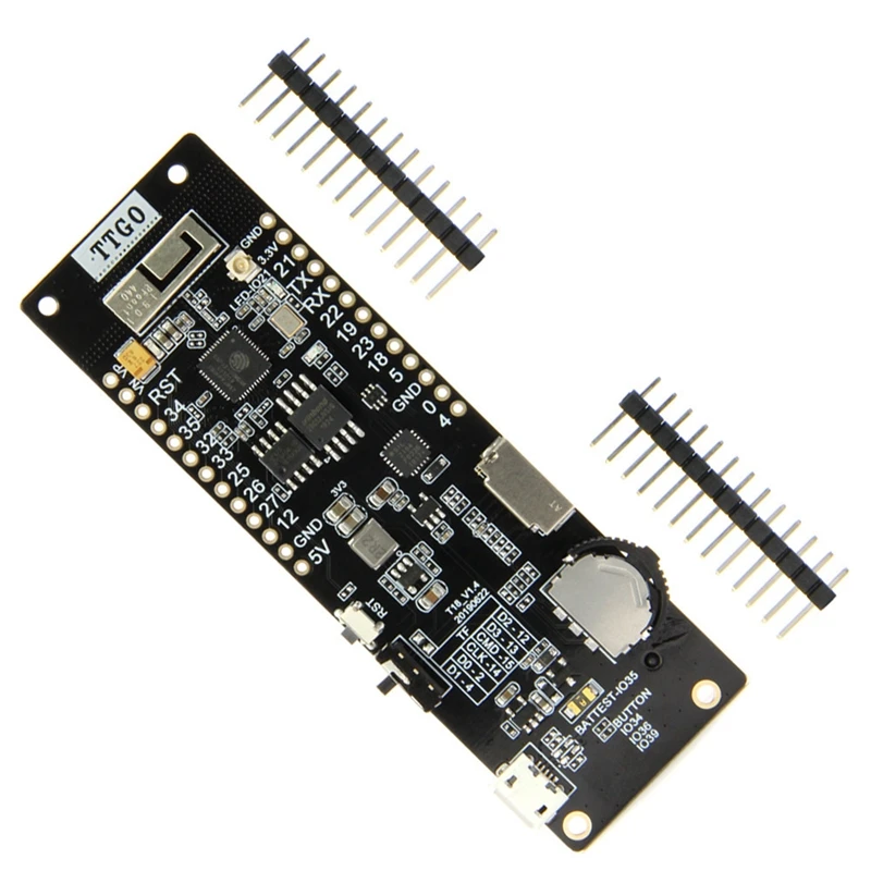 TTGO ESP32 Wifi Bluetooth 18650 Battery Holder Seat Module 2A 4 MB SPI Flash 4 MB Psram
TTGO ESP32 Wifi Bluetooth 18650 Battery Holder Seat Module 2A 4 MB SPI Flash 4 MB Psram