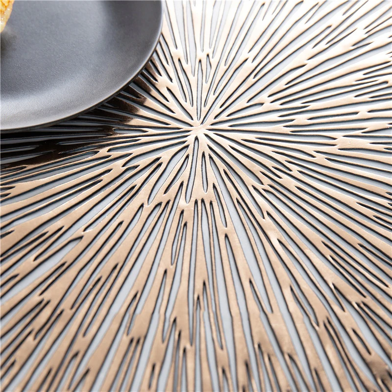 

Non-Slip Table Placemats For Dining Table Mat Drink Cup Coasters Heat Insulation Hot Pad Placemat Table Kitchen Mat PVC