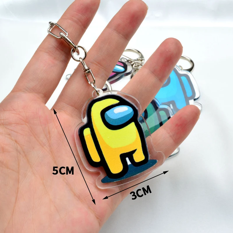 Hot Games Among us Cartoon Acrylic Multiple Color Keychain Accessories for Women Men Car key Chain Decoration
Hot Games Among us Cartoon Acrylic Multiple Color Keychain Accessories for Women Men Car key Chain Decoration