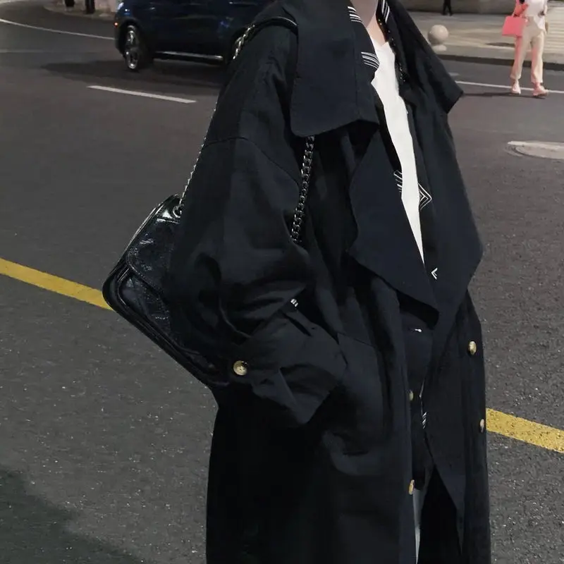 Spring Autumn Long Trench Coat Women Double Breasted Slim Trench Coat Female Outwear Fashion Windbreaker 
Spring Autumn Long Trench Coat Women Double Breasted Slim Trench Coat Female Outwear Fashion Windbreaker