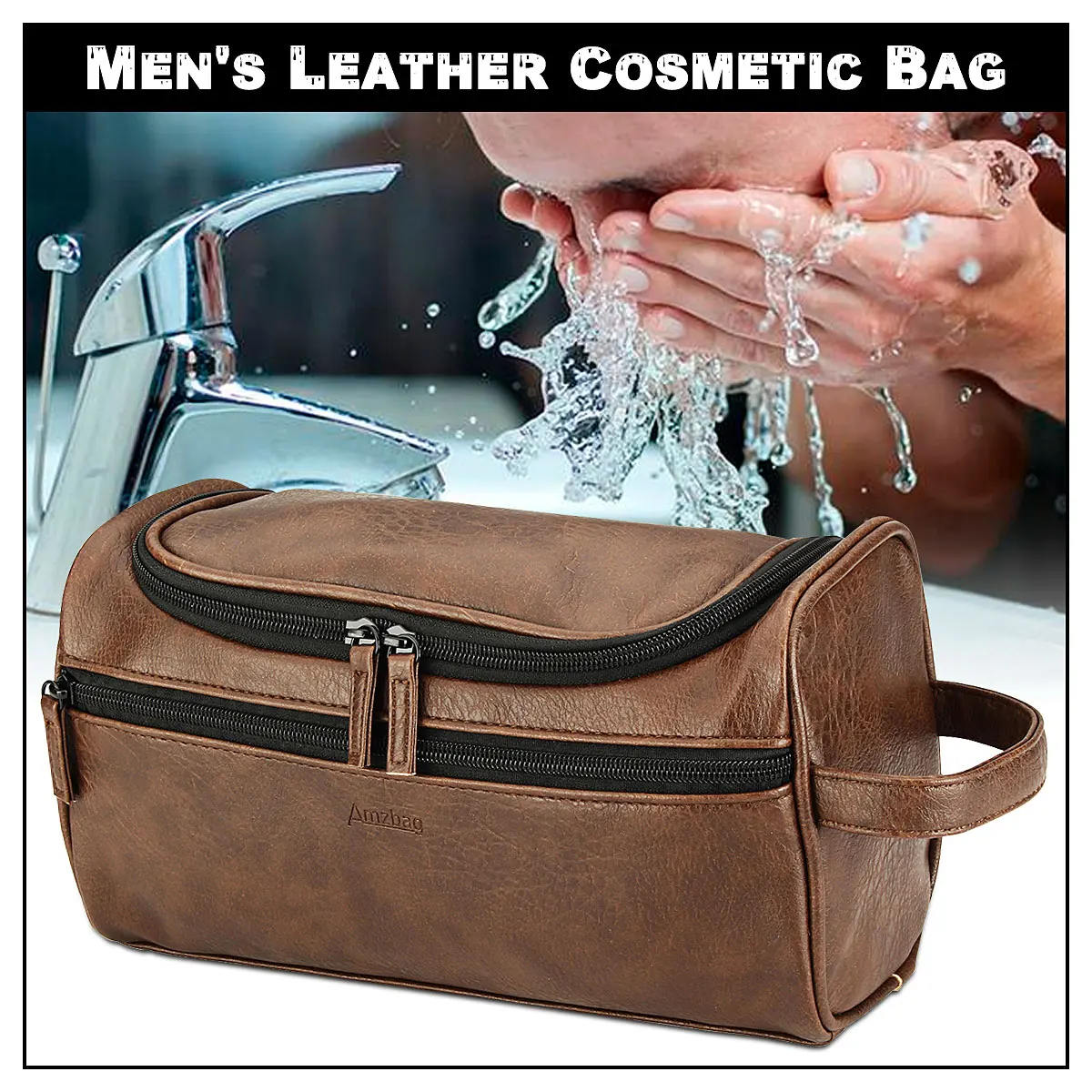 Men's Vintage PU Leather Washing Storage Bag Large Travel Toiletry Organizer Case For Neceser Mujer Hombre
Men's Vintage PU Leather Washing Storage Bag Large Travel Toiletry Organizer Case For Neceser Mujer Hombre