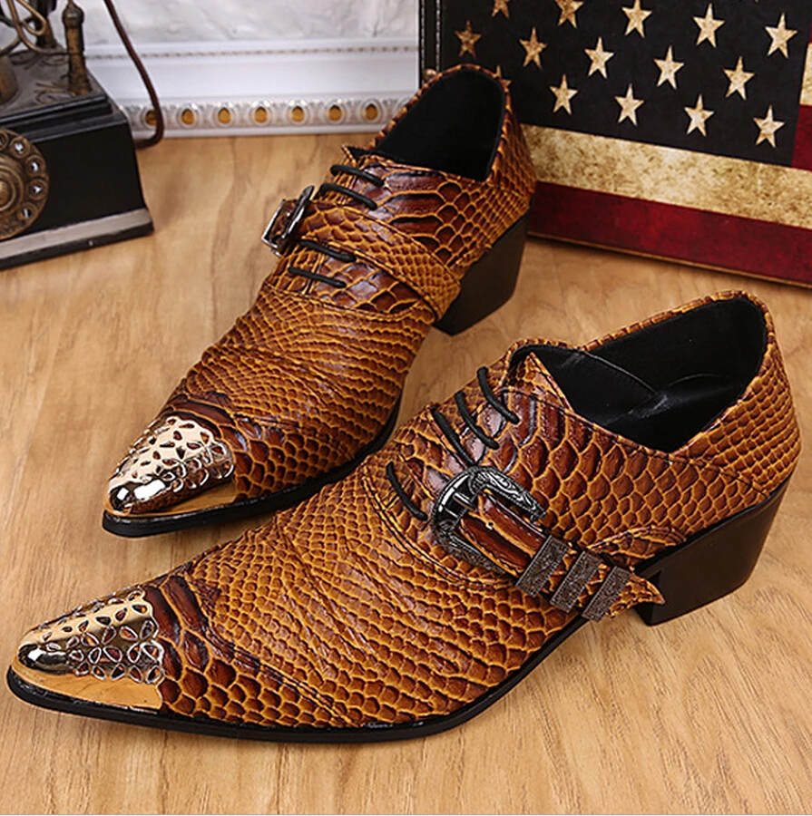Zapatillas Hombre Personaly British Fashion Nightclubs Men's Leather Shoes Yellow Pointed Snakeskin Pattern Luxury Business Shoe
Zapatillas Hombre Personaly British Fashion Nightclubs Men's Leather Shoes Yellow Pointed Snakeskin Pattern Luxury Business Shoe