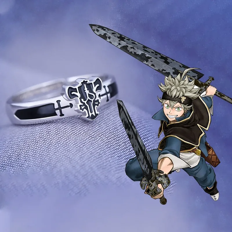 Japanese Anime Black Clover Asta Adjustable Sterling Silver Color Ring For Men Women Finger Rings Cosplay Jewelry Birthday Gifts
Japanese Anime Black Clover Asta Adjustable Sterling Silver Color Ring For Men Women Finger Rings Cosplay Jewelry Birthday Gifts