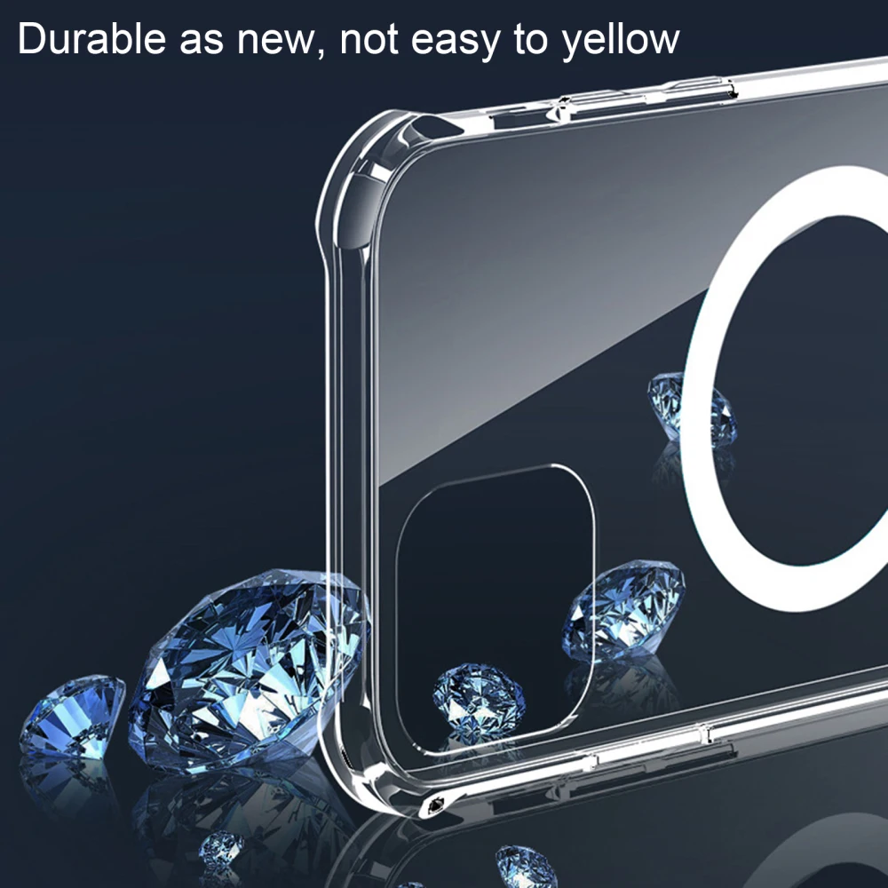 Phone Case Four Corners Drop Resistance TPU+PC Silicone Transparent For IPhone 12 Pro Support Wireless Charging Magnetic
Phone Case Four Corners Drop Resistance TPU+PC Silicone Transparent For IPhone 12 Pro Support Wireless Charging Magnetic