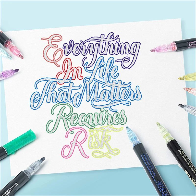 Double-line pen color hand account pen dream outline pen hand-painted stationery highlighter marker pen
Double-line pen color hand account pen dream outline pen hand-painted stationery highlighter marker pen