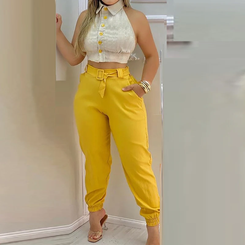 Two Piece Set Women Tracksuit 2021 Summer Plus Size Sportswear Sexy Elegant Vest Top + Pantsuits Office Outfits Matching Sets
Two Piece Set Women Tracksuit 2021 Summer Plus Size Sportswear Sexy Elegant Vest Top + Pantsuits Office Outfits Matching Sets