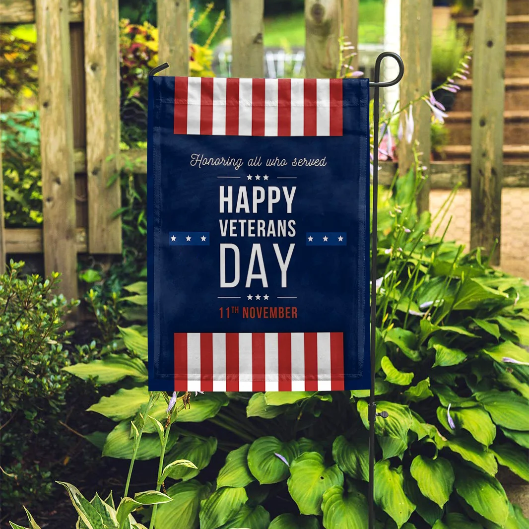 Happy Veterans Day Flag 3D Garden Flag United States Hanging House Decoration Double-sided Printing Envelope flag
Happy Veterans Day Flag 3D Garden Flag United States Hanging House Decoration Double-sided Printing Envelope flag