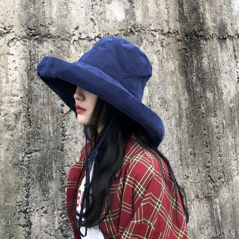 Fashion Summer Big Brim Sun Hat For Female Seaside Sun Protection UV Cap Japanese Wild Fisherman Hat Korean Version 2020 NEW
Fashion Summer Big Brim Sun Hat For Female Seaside Sun Protection UV Cap Japanese Wild Fisherman Hat Korean Version 2020 NEW