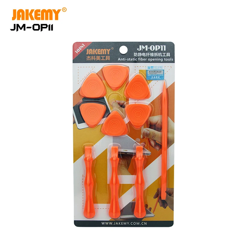 JAKEMY JM-OP11 10 в 1, профессиональная Антистатическая открывающаяся лопатка из волокна, инструмент для разборки DIY, для планшетов, iphone, ipad
JAKEMY JM-OP11 10 в 1, профессиональная Антистатическая открывающаяся лопатка из волокна, инструмент для разборки DIY, для планшетов, iphone, ipad